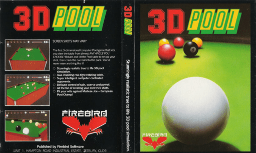 3D Pool box art for ZX Spectrum